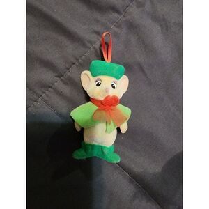 Vintage Disney Rescuers Down‎ Under Miss Bianca Christmas Ornament Flocked Mouse